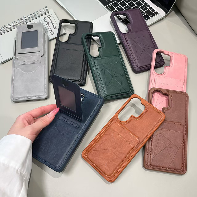Phone Wallet Combo - حافظة هاتف فاخرة من الجلد الصناعي