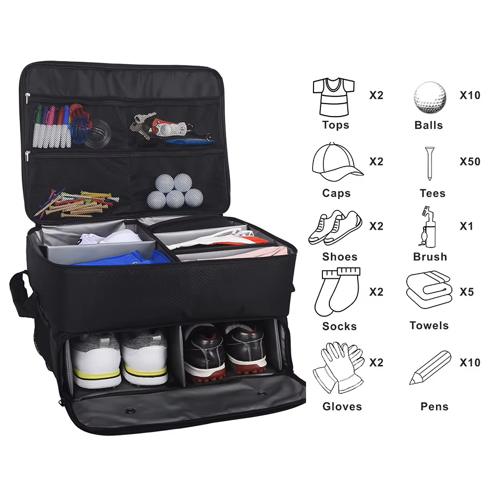 Men'S Accessories Travel Bag - منظم صندوق السيارة للجولف، حقيبة تخزين