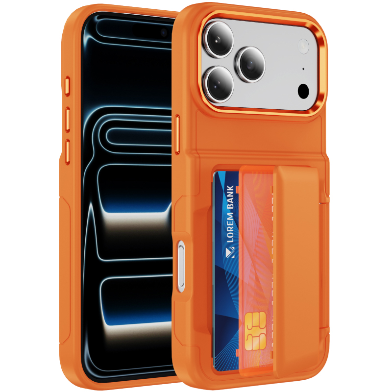 Phone Wallet Combo - جراب هاتف جديد بلون واحد غير