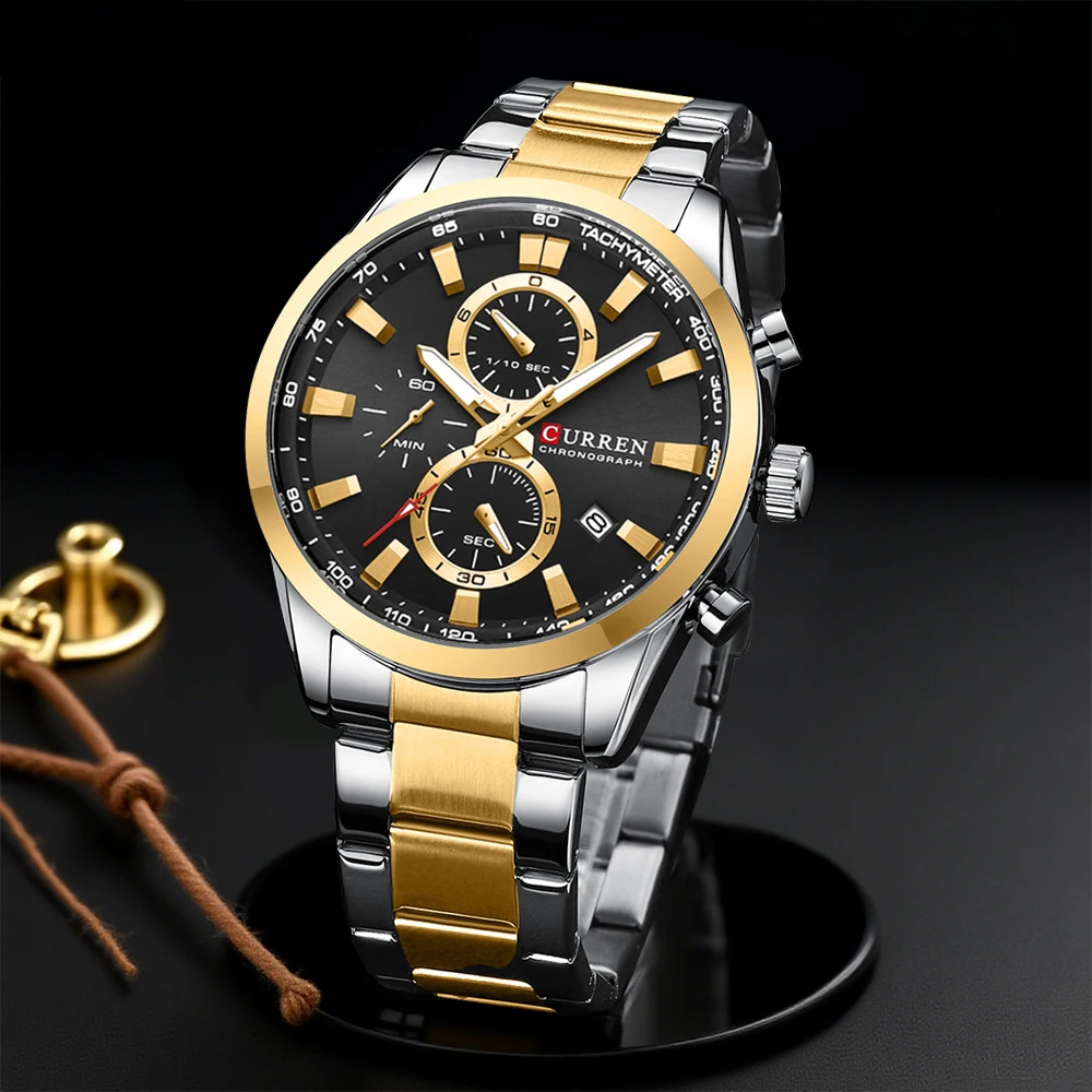 Men Accessories Bracelet - CURREN ساعات كوارتز كرونو رياضية كاجوال