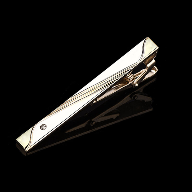 Men Accessories Silver - قطعة واحدة من مشبك ربطة عنق
