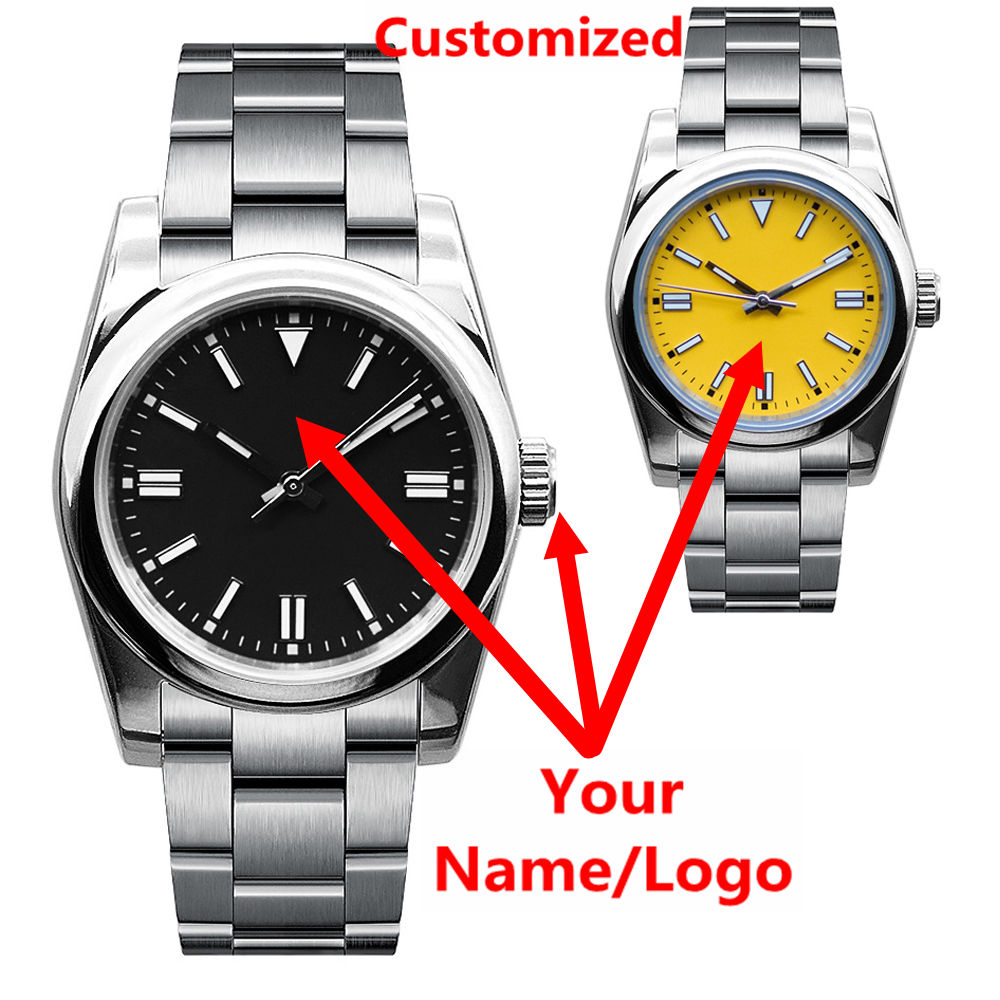 Men Accessories Bracelet - ساعة رجالية فاخرة بشعار مخصص، زجاج