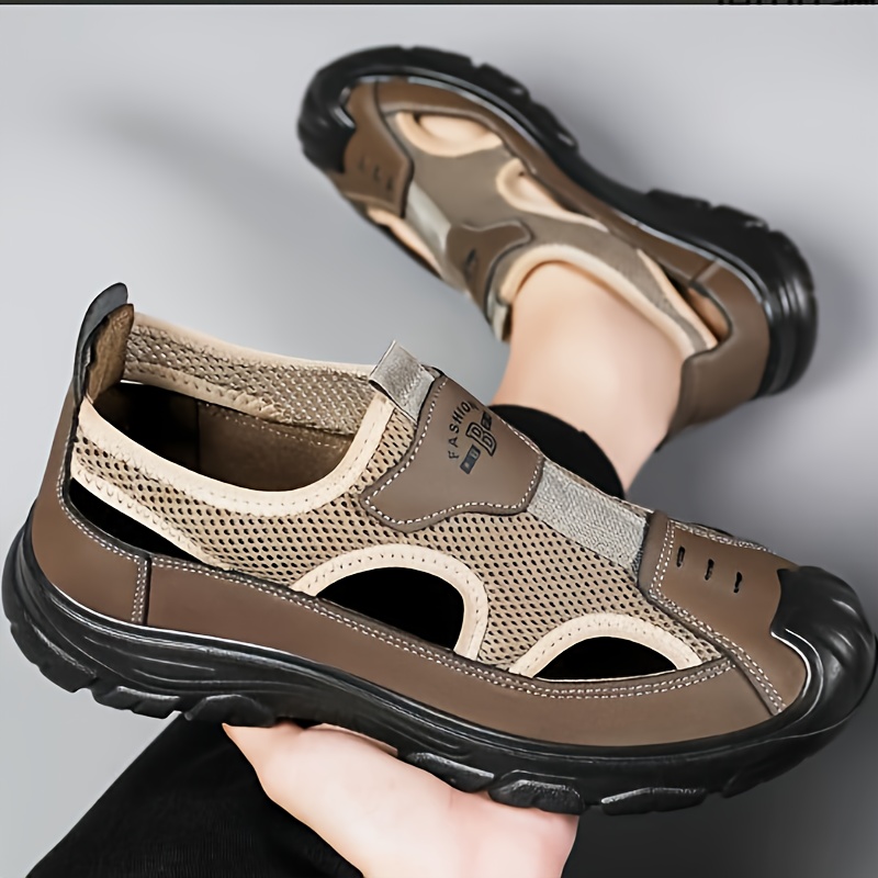 Men Accessories For Beach - صنادل رجالية للمشي مغلقة الأصابع، جديدة