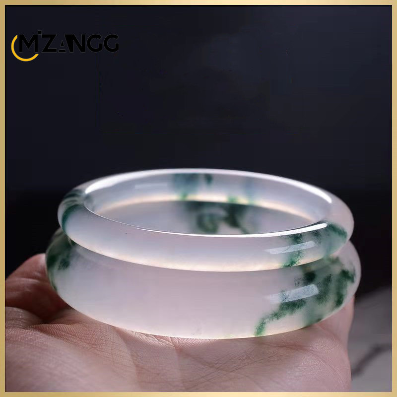 Men Accessories Bracelet - الأخضر الطبيعي الجاديت الإسورة اليشم سوار