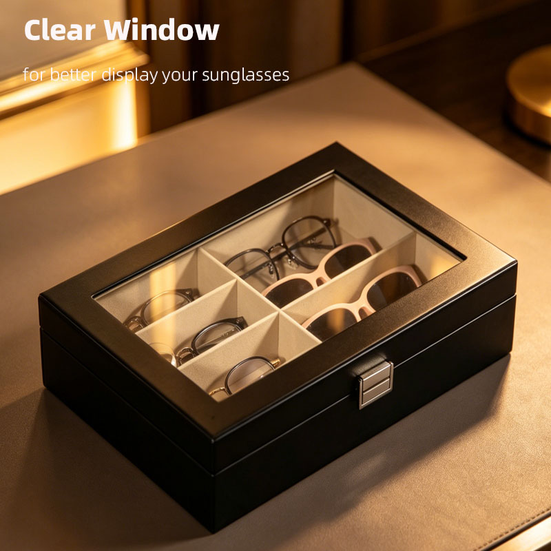 صندوق تخزين نظارات أسود بـ 6 أ - مراجعة Men'S Accessories Drawer Organizer وسعره