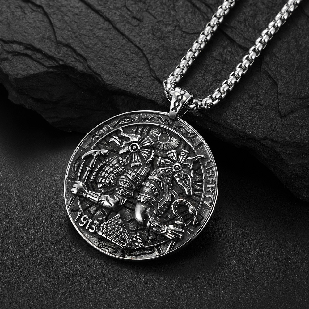 قلادة من الفولاذ المقاوم للصدأ - مراجعة Men'S Accessories Jewelry Egypt وسعره