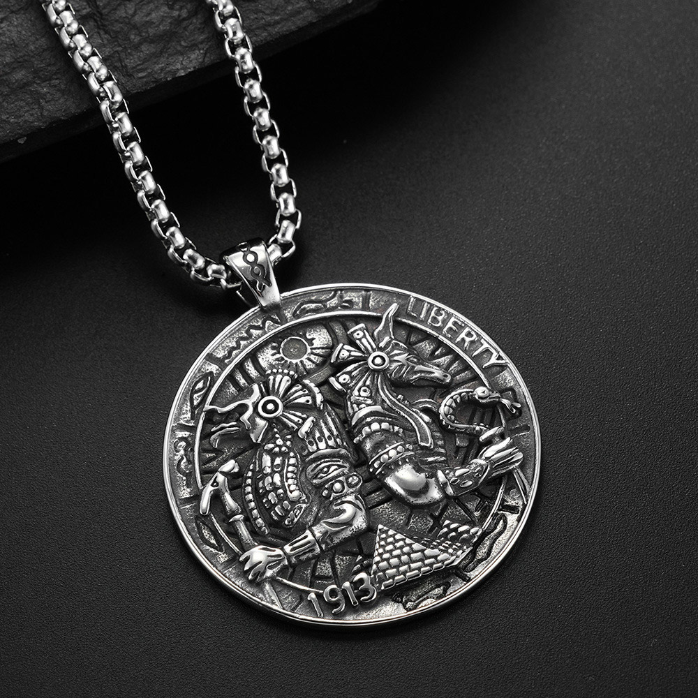 قلادة من الفولاذ المقاوم للصدأ - مراجعة Men'S Accessories Jewelry Egypt وسعره