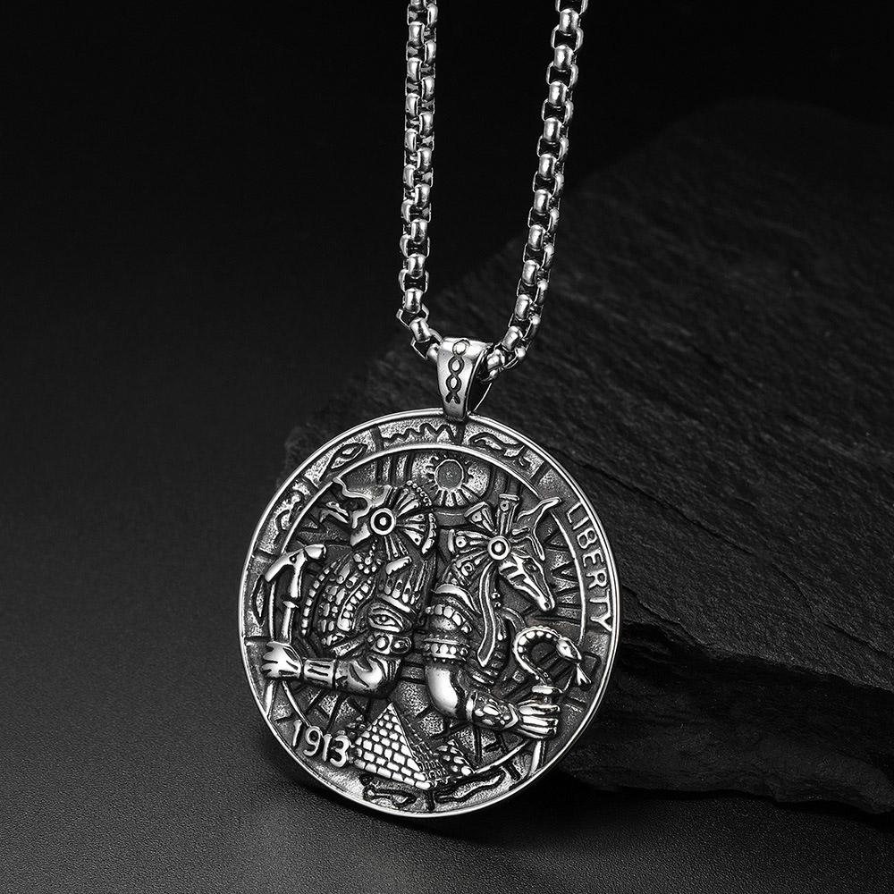 قلادة من الفولاذ المقاوم للصدأ - مراجعة Men'S Accessories Jewelry Egypt وسعره