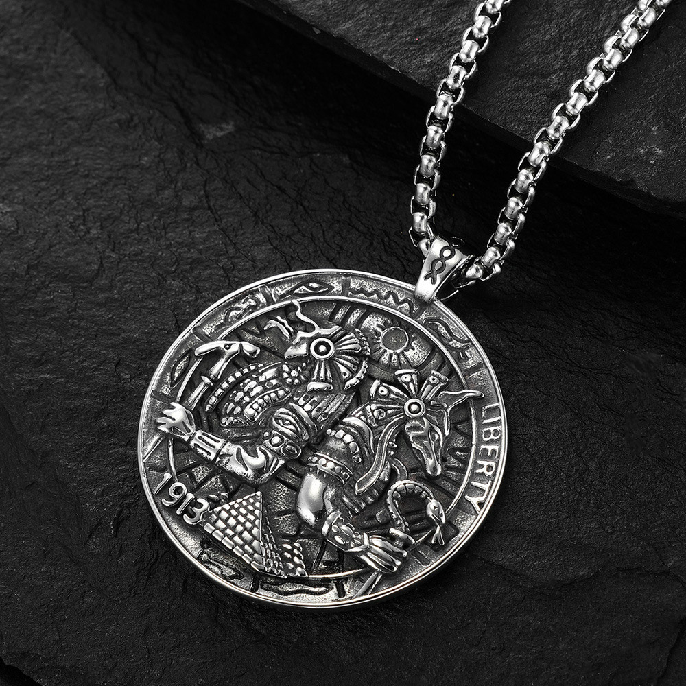 قلادة من الفولاذ المقاوم للصدأ - مراجعة Men'S Accessories Jewelry Egypt وسعره