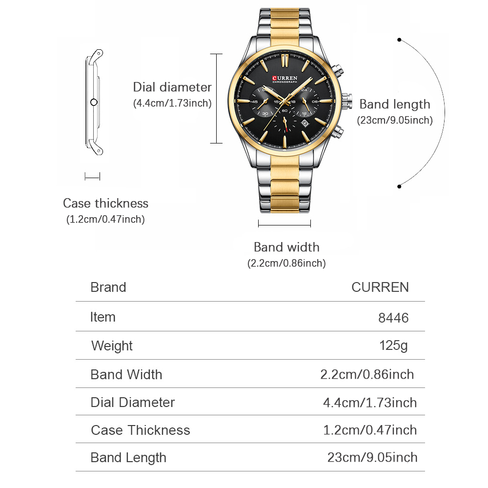 CURREN ساعات كوارتز كرونو رياض - مراجعة Men Accessories Bracelet وسعره