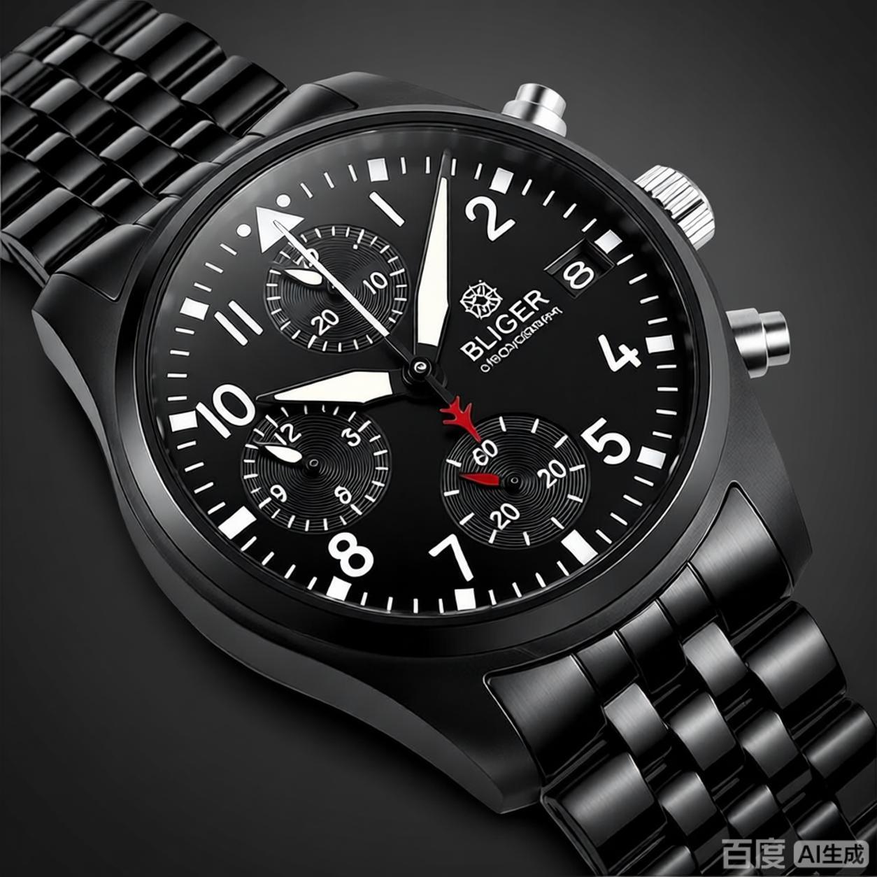 ساعة BLIGER سوداء بالكامل بتصم - مراجعة Men Accessories Bracelet وسعره