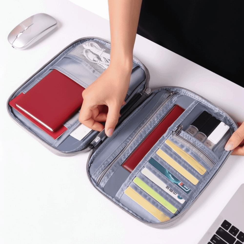 حقيبة جواز سفر إبداعية بلون وا - مراجعة Men'S Accessories Travel Bag وسعره