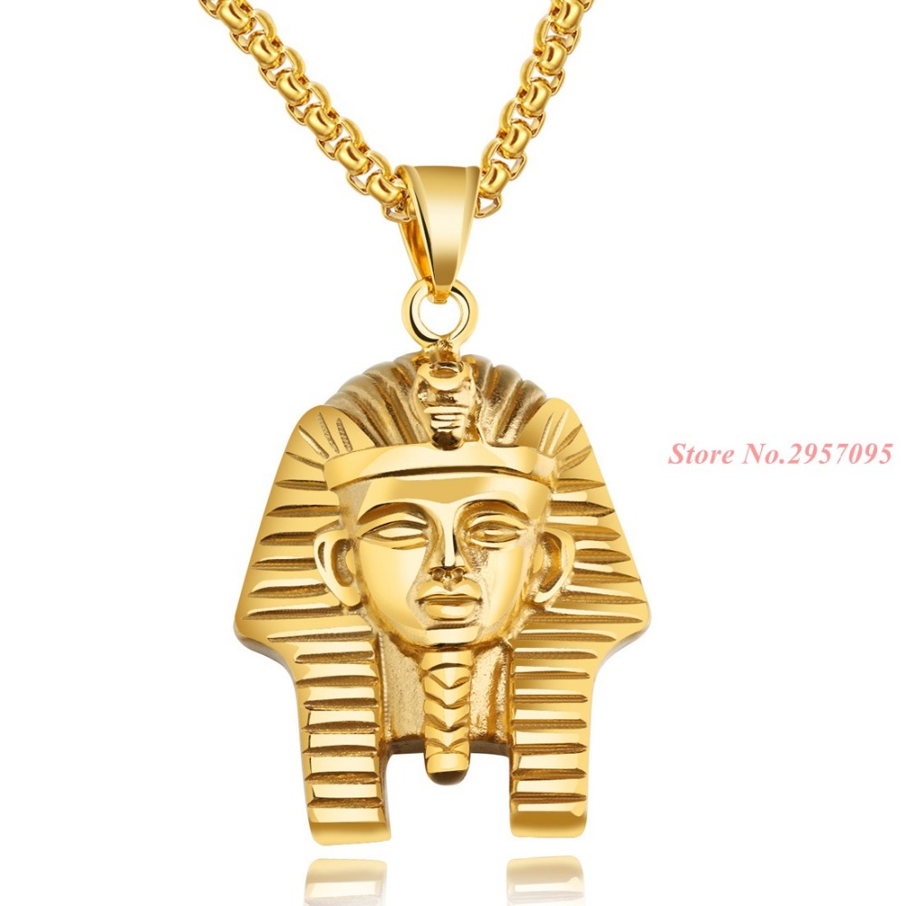 قلادة عتيقة على شكل فرعون مصري - مراجعة Men'S Accessories Jewelry Egypt وسعره